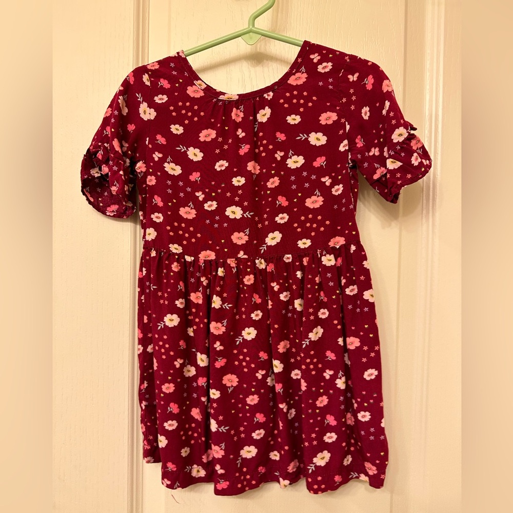Carters short sleeved floral dress